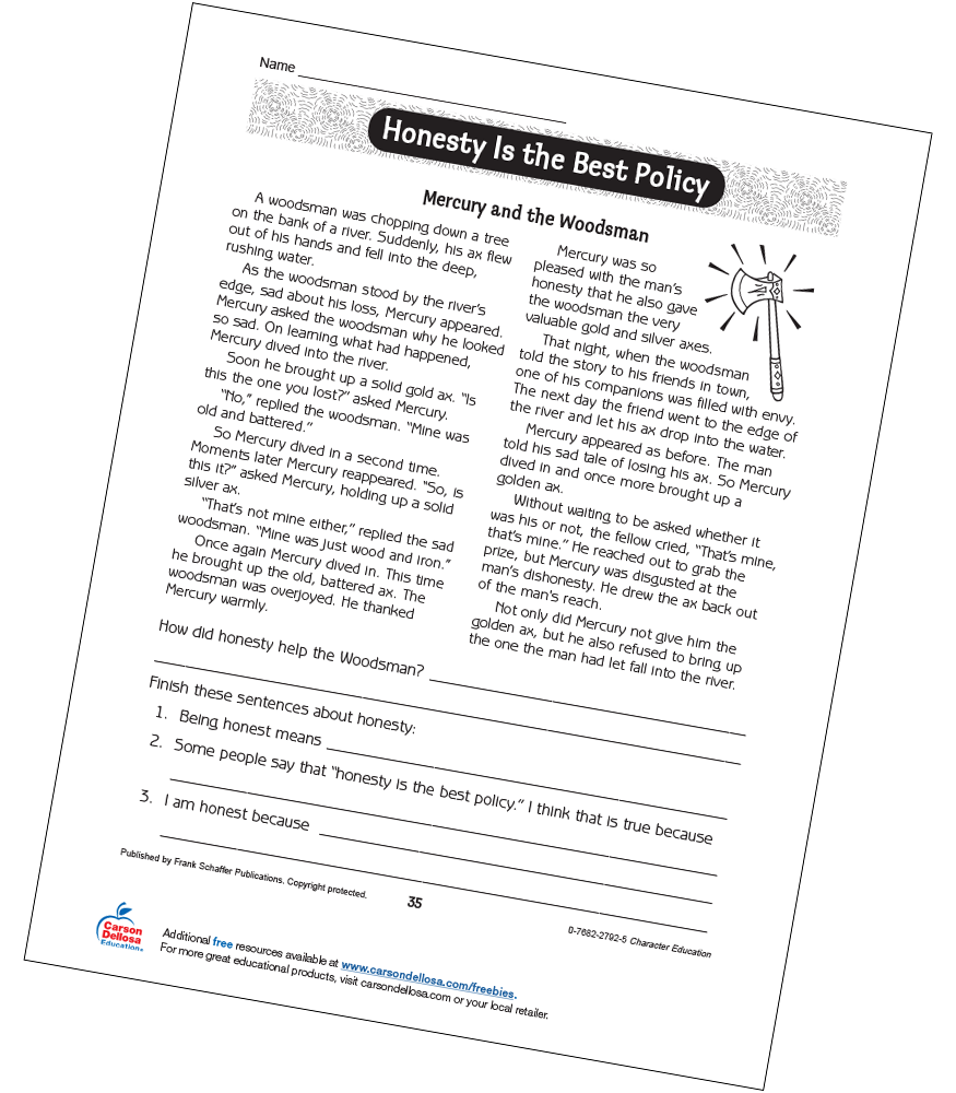 Honesty is the Best Policy Free Printable | Carson Dellosa honesty-is-the-best-policy-free-printable-carson-dellosa