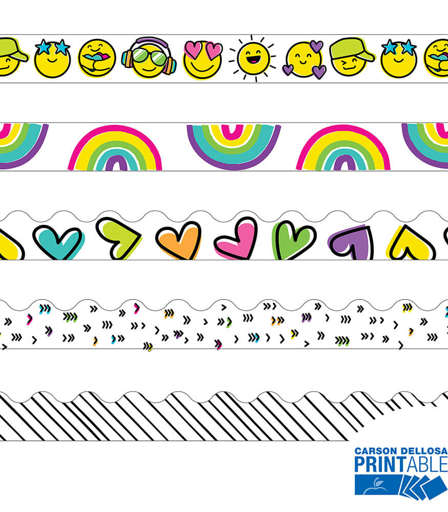 free printable classroom display borders