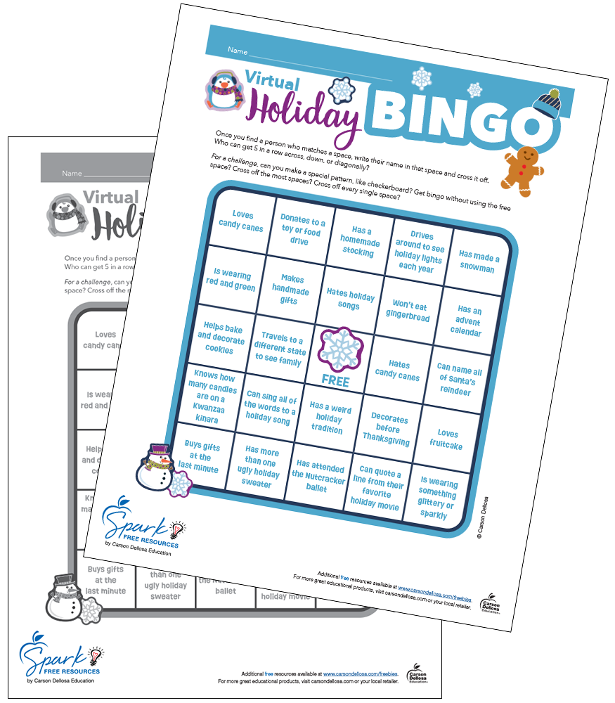 Holiday Bingo Free Printable | Carson Dellosa holiday-bingo-free-printable-carson-dellosa
