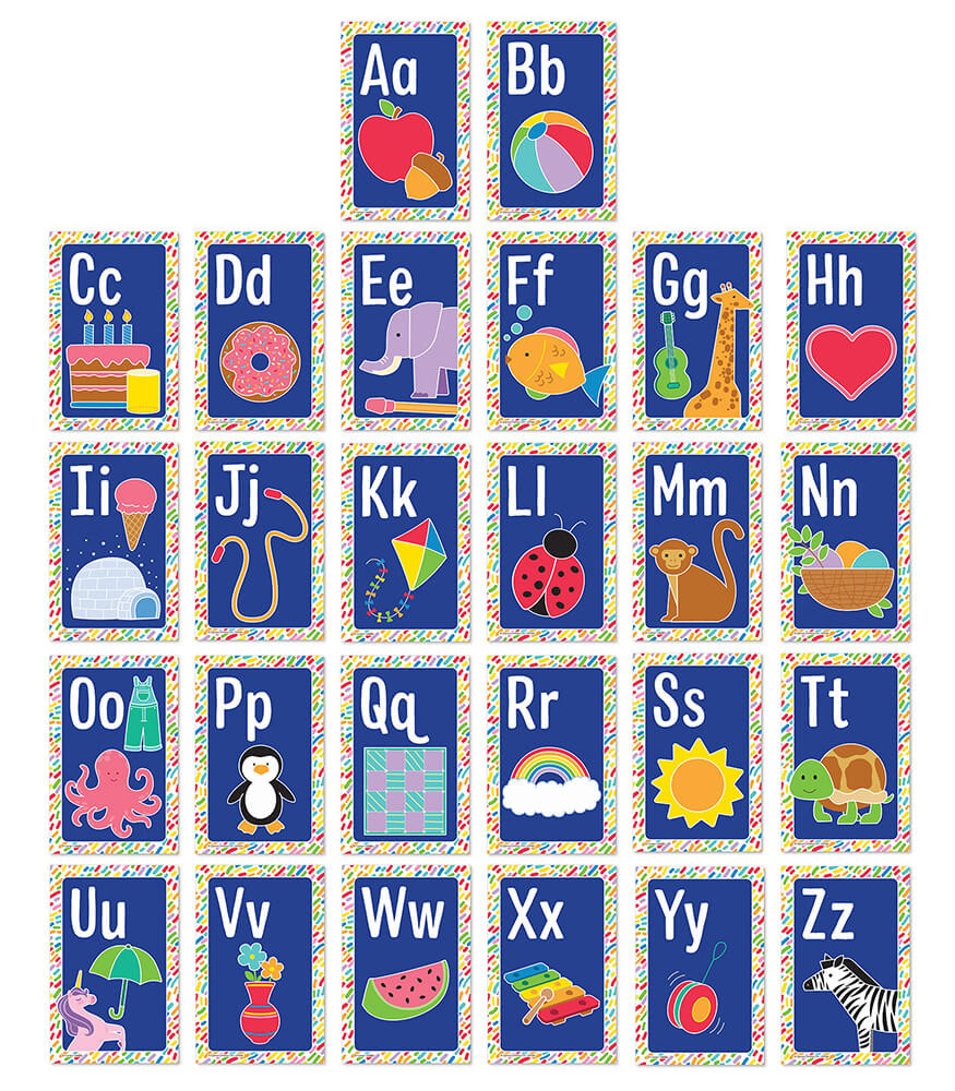 Sardfxul Pre K Learning Posters Set of 2 ABC Alphabet Poster Chart Number  Poster for Kids