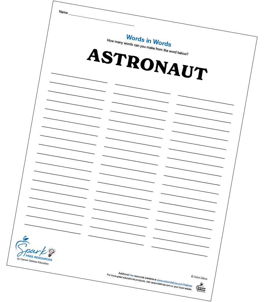astronauts paper printable