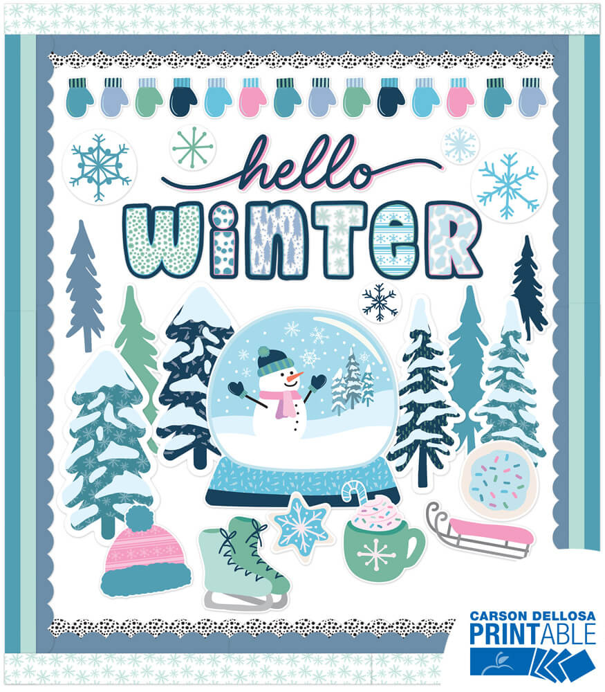 Winter Digital Stickers, Seasonal Stickers, Printable, Christmas