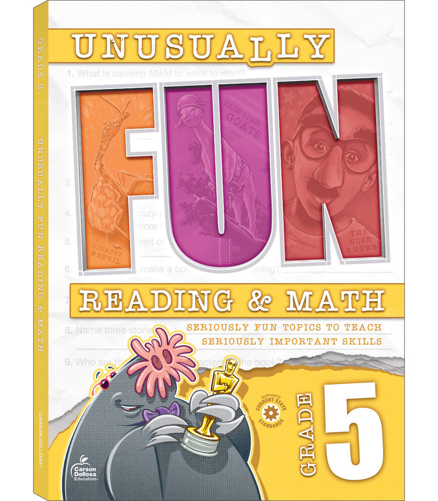 Grade 5 Unusually Fun Reading & Math Workbook Paperback