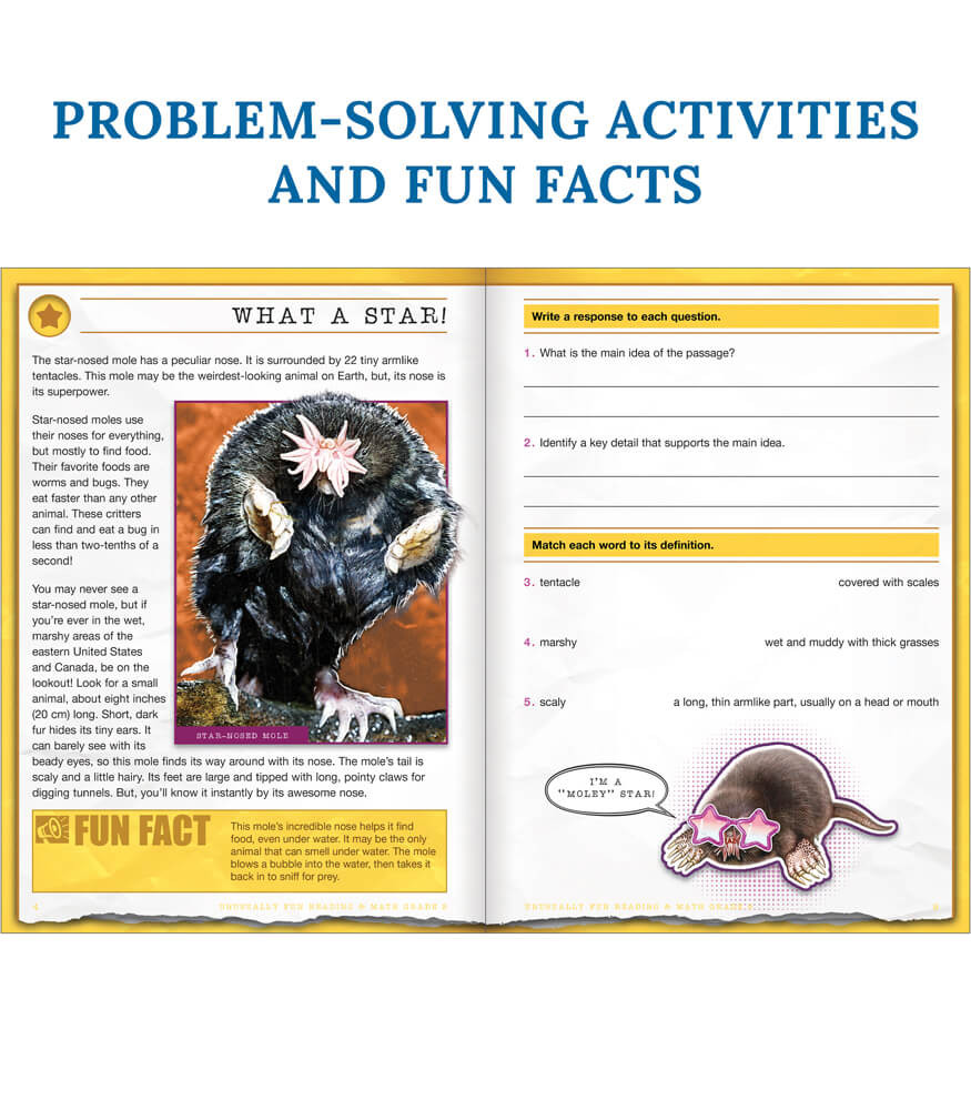 グレードファイブ（GRADE5）　数学　英語 Grade 5 Unusually Fun Reading & Math Workbook Paperback