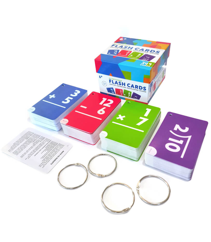 Grade 1-5 All Facts Math Flash Card Box Set Math