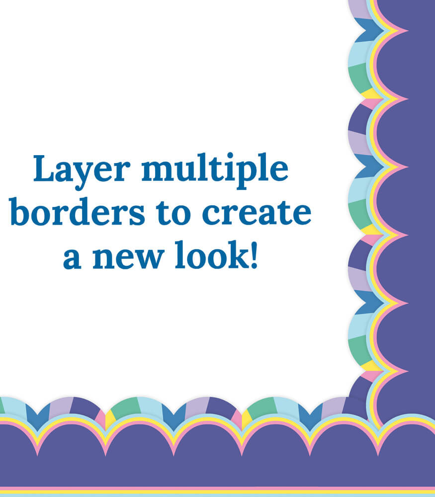 purple poster board border
