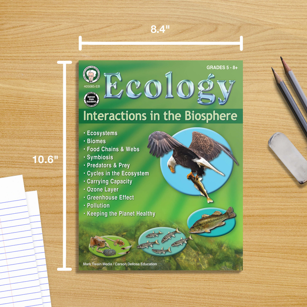 Grade 5-12 Ecology: Interactions in the Biosphere Workbook eBook
