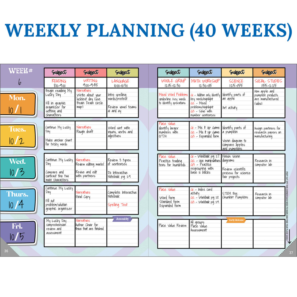 Retro Remix Teacher Planner product image 3