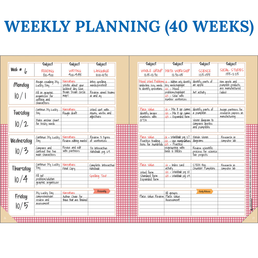 Farmers Market Teacher Planner product image 3