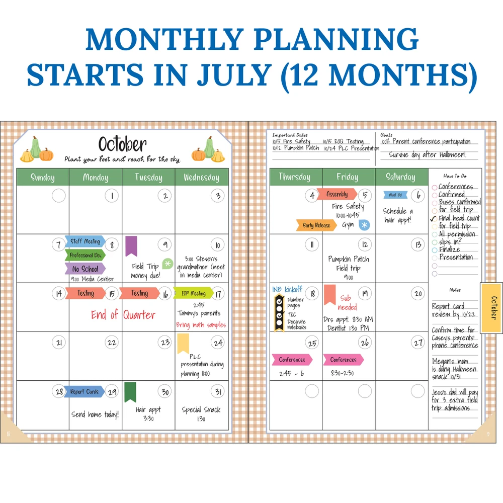 Farmers Market Teacher Planner product image 5