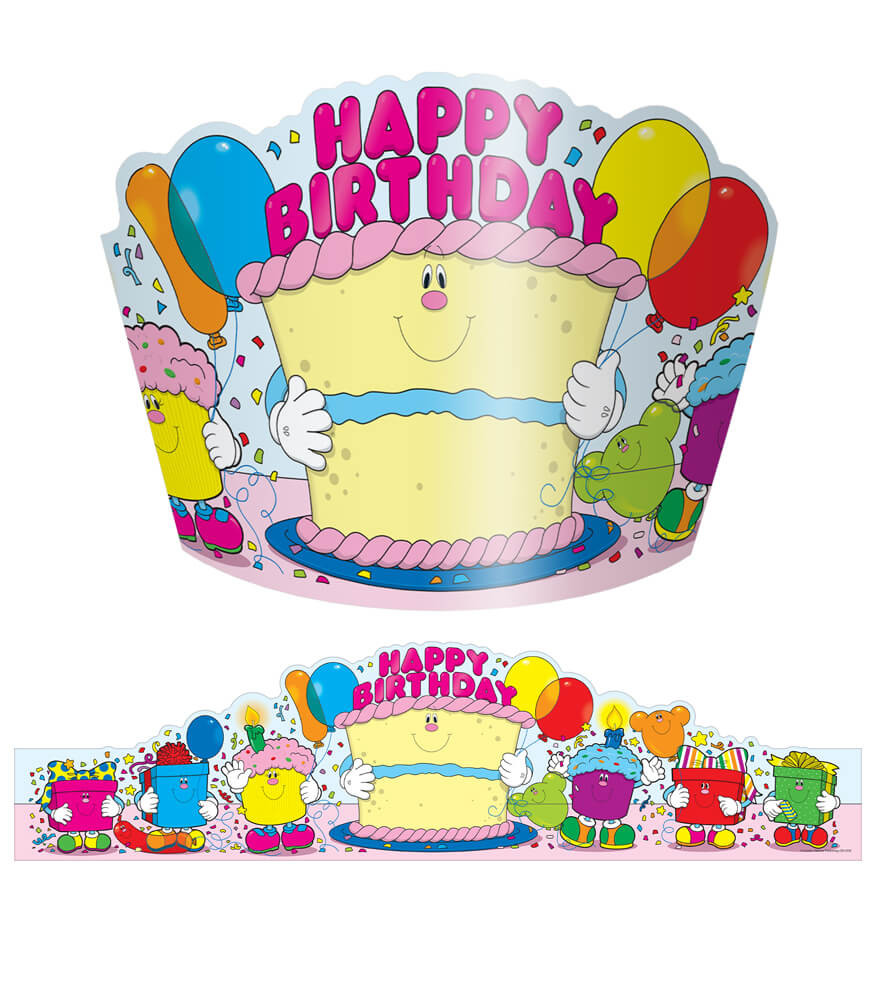 Happy birthday sale with a crown