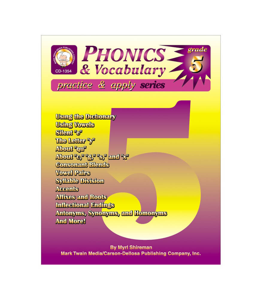 Grade 5 Phonics & Vocabulary Skills Resource Book Paperback