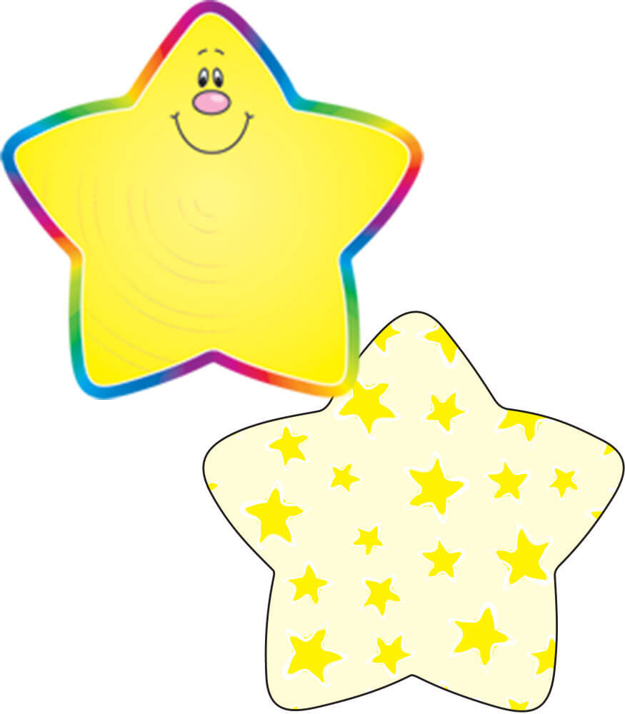 Carson-Dellosa Sparkle and Shine Gold Glitter Stars Cut-Outs 36/Pack (120243)