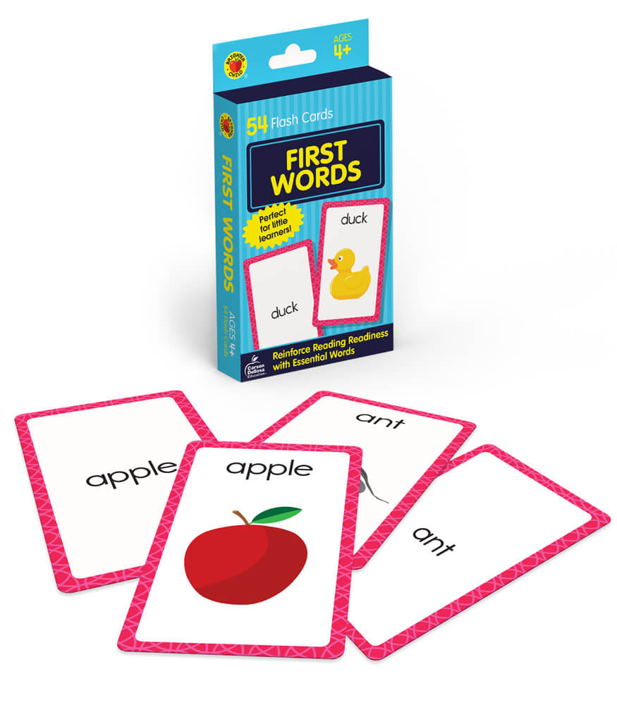 JOYIN 4 Pack Kindergarten Flash Cards with Rings Set, Numbers, Alphabets,  Colors & Shapes Toddler Flash Cards, Fun Learning Cards, Educational Game