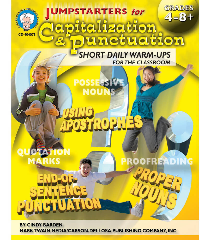 Jumpstarters for Capitalization &amp; Punctuation Resource Book Grade 4-12 ...