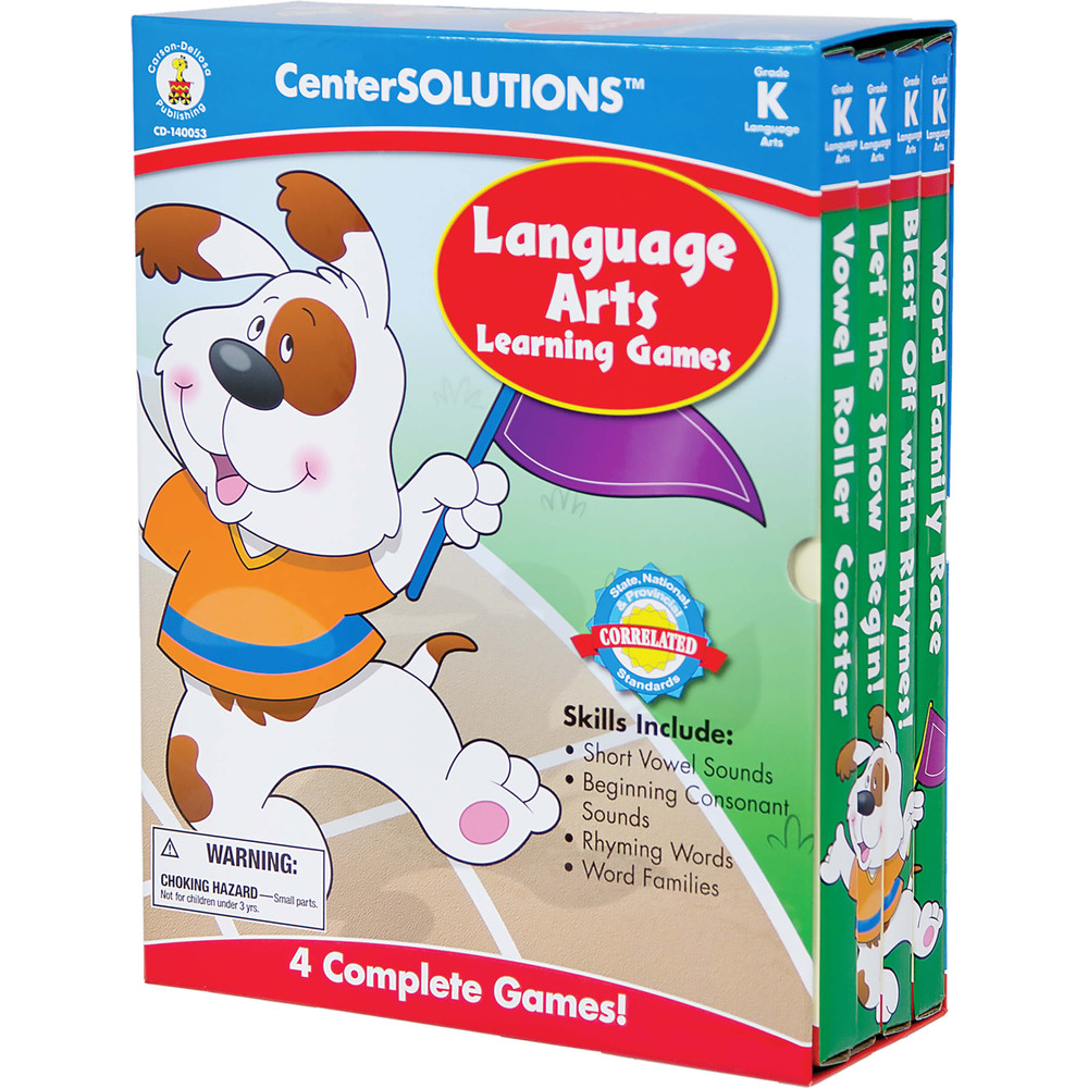 Grade K Language Arts Learning Games Board Game