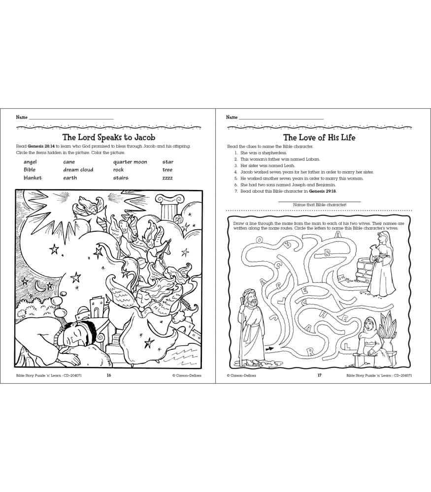 Cahier D'Activité Bible: Pour enfants 4-8 Ans | Livre D'activité  Préscolaire Garçons & Filles de 92 Activités, Jeux et Puzzles sur  L'Histoire de La
