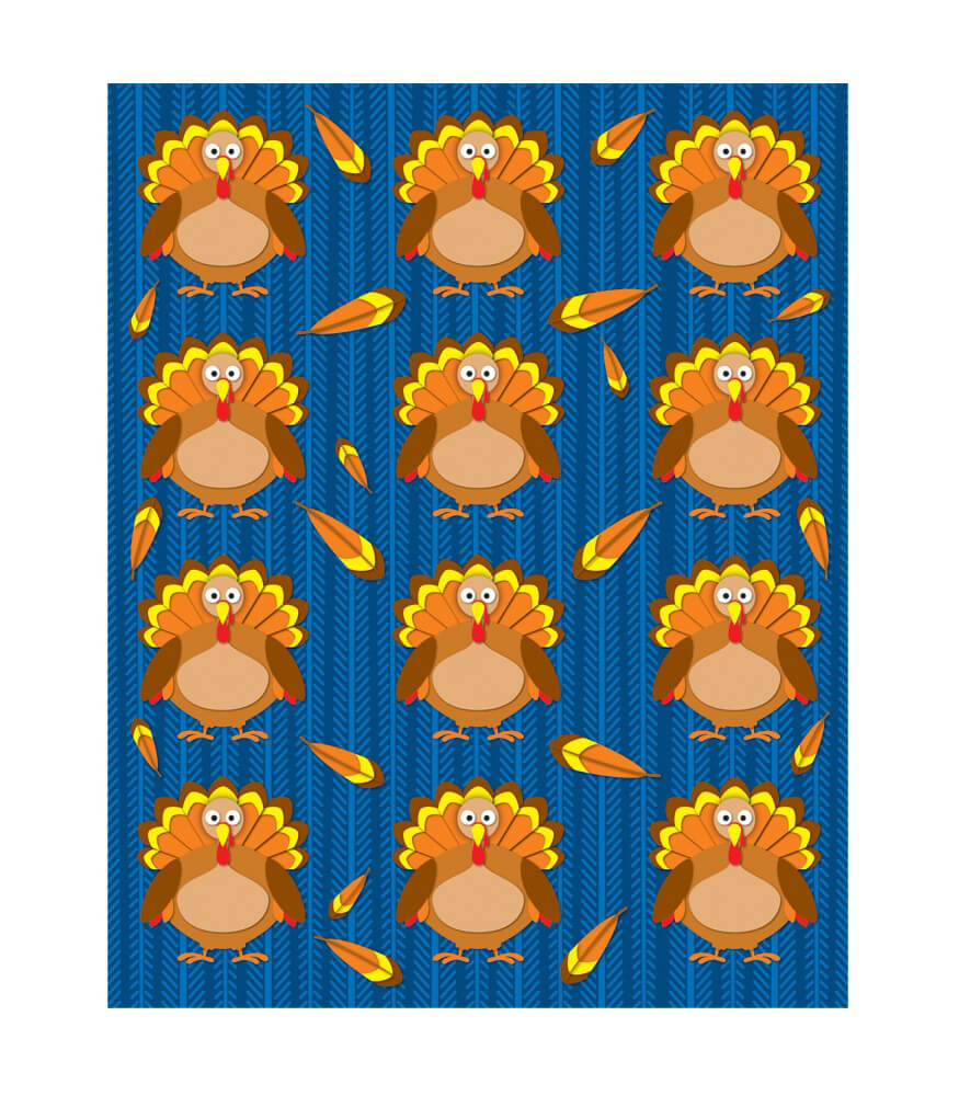 Turkeys Shape Stickers