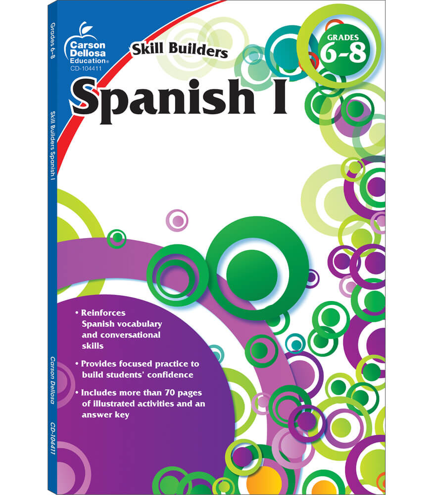 Grade 6-8 Spanish I, Grades 6 - 8 (Skill Builders) Workbook Paperback