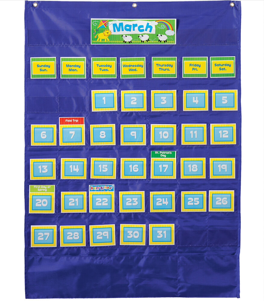 Deluxe Calendar Pocket Chart