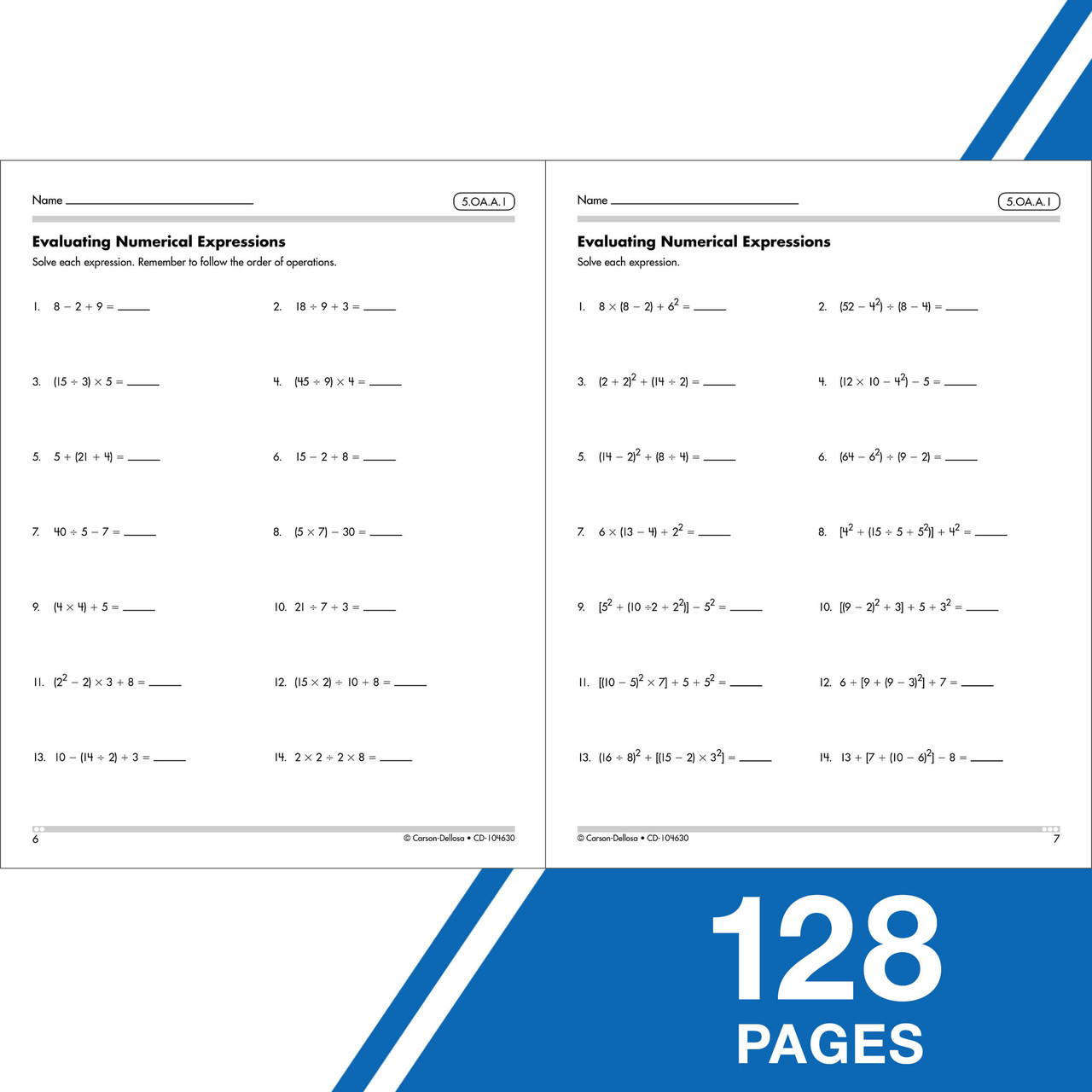 Grade 5 Kelley Wingate Math Practice Workbook eBook