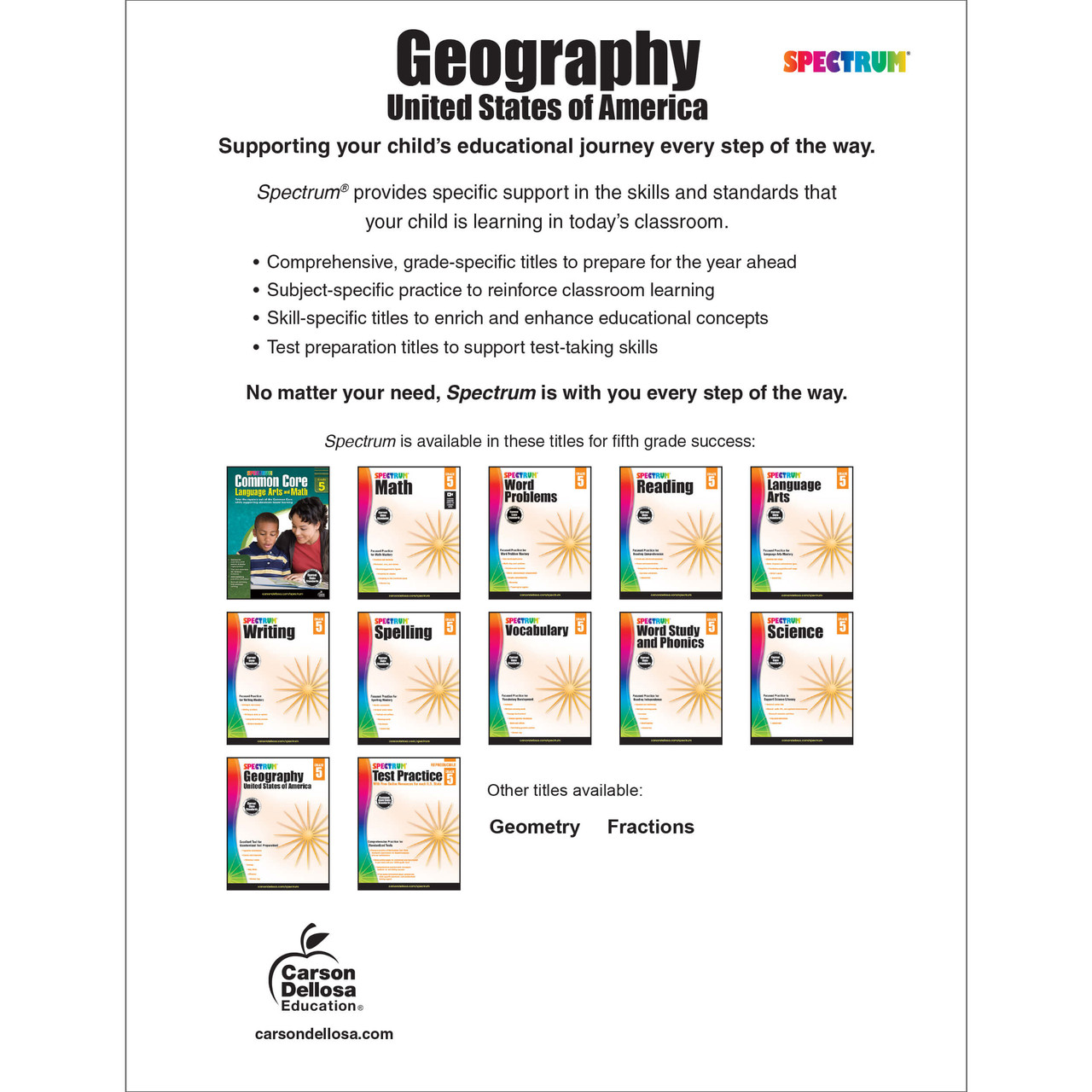 Grade 5 Spectrum Geography Workbook eBook