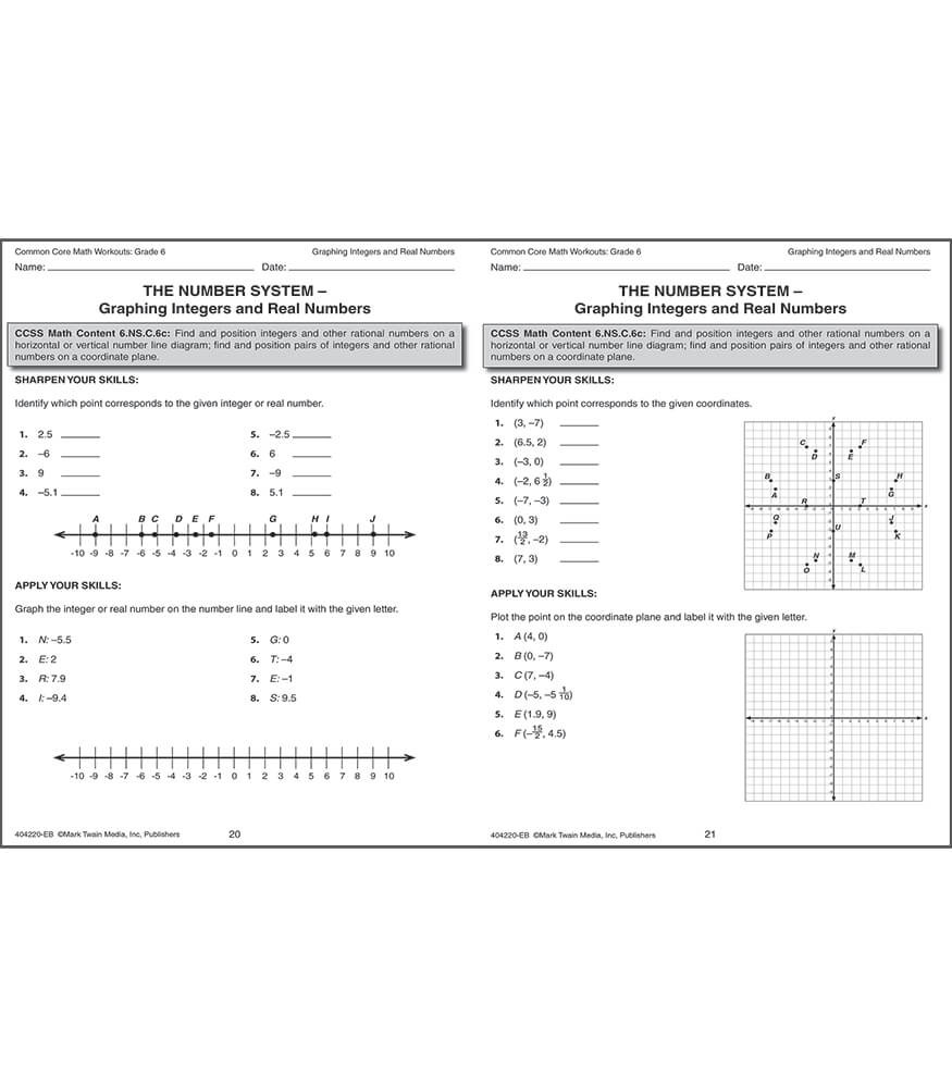 Grade 6 Common Core Math Workouts Resource Book eBook