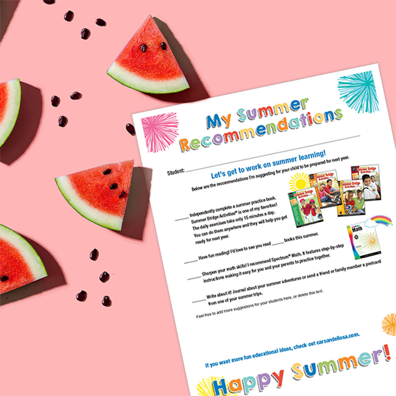 Summer Learning Printables Summer Learning Printables