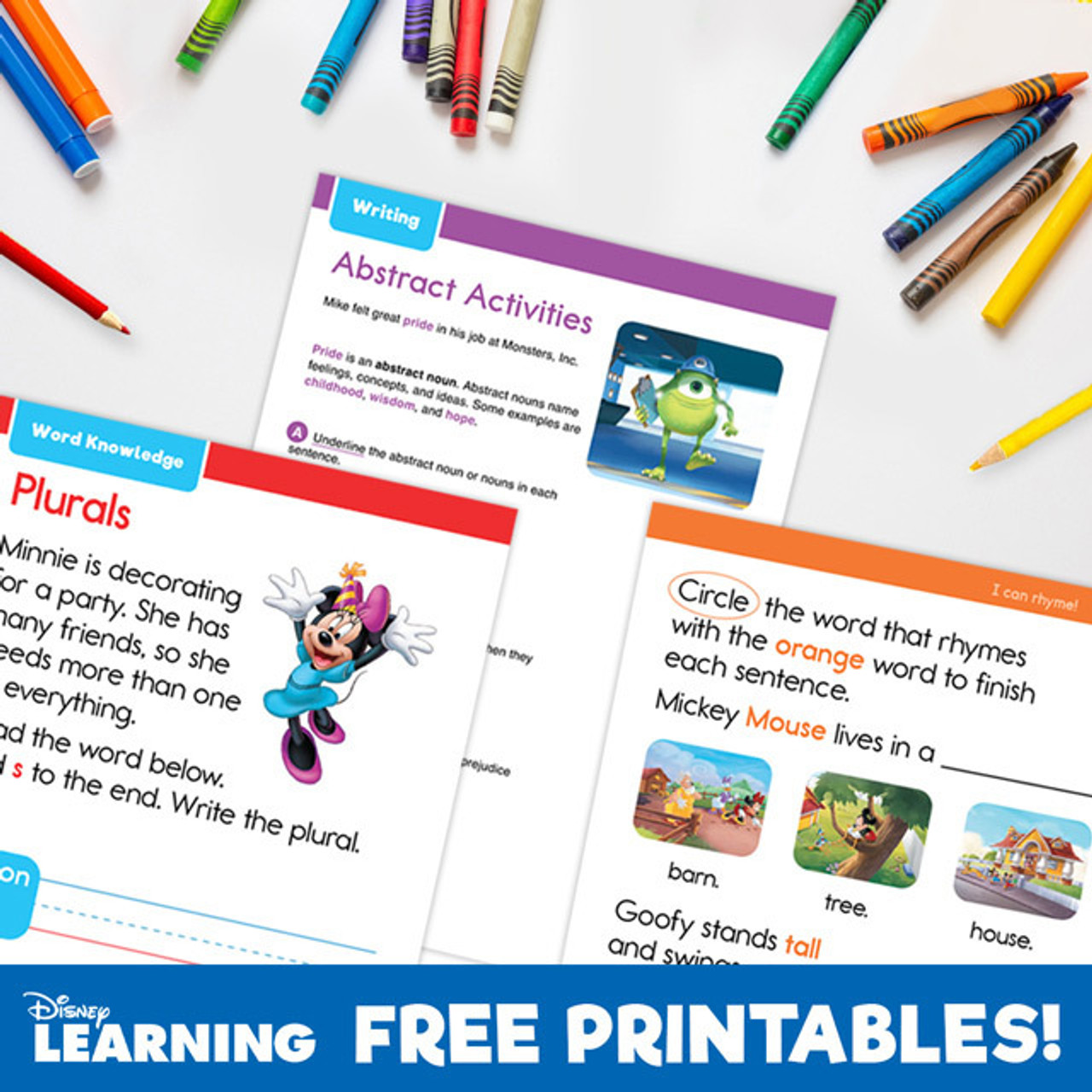 Disney Learning Printables Disney Learning Printables