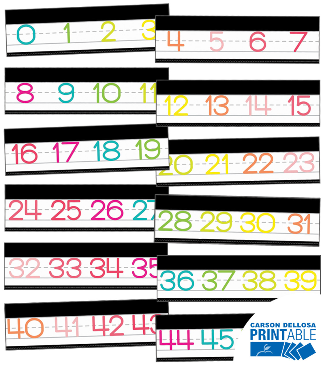 pina colada pineapple number line 0 120 manuscript printable bulletin board set grade pk 2