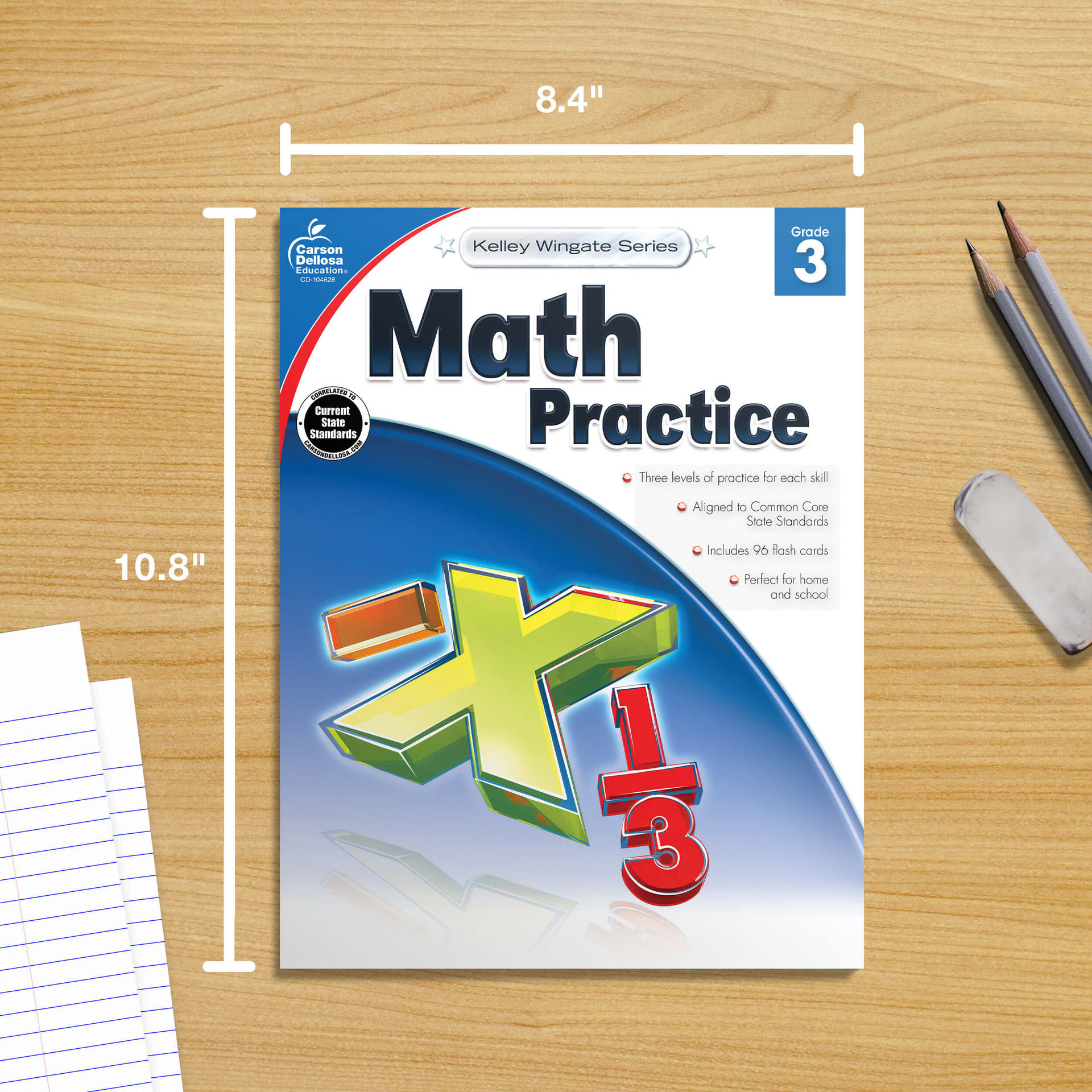 Grade 3 Kelley Wingate Math Practice Workbook Paperback