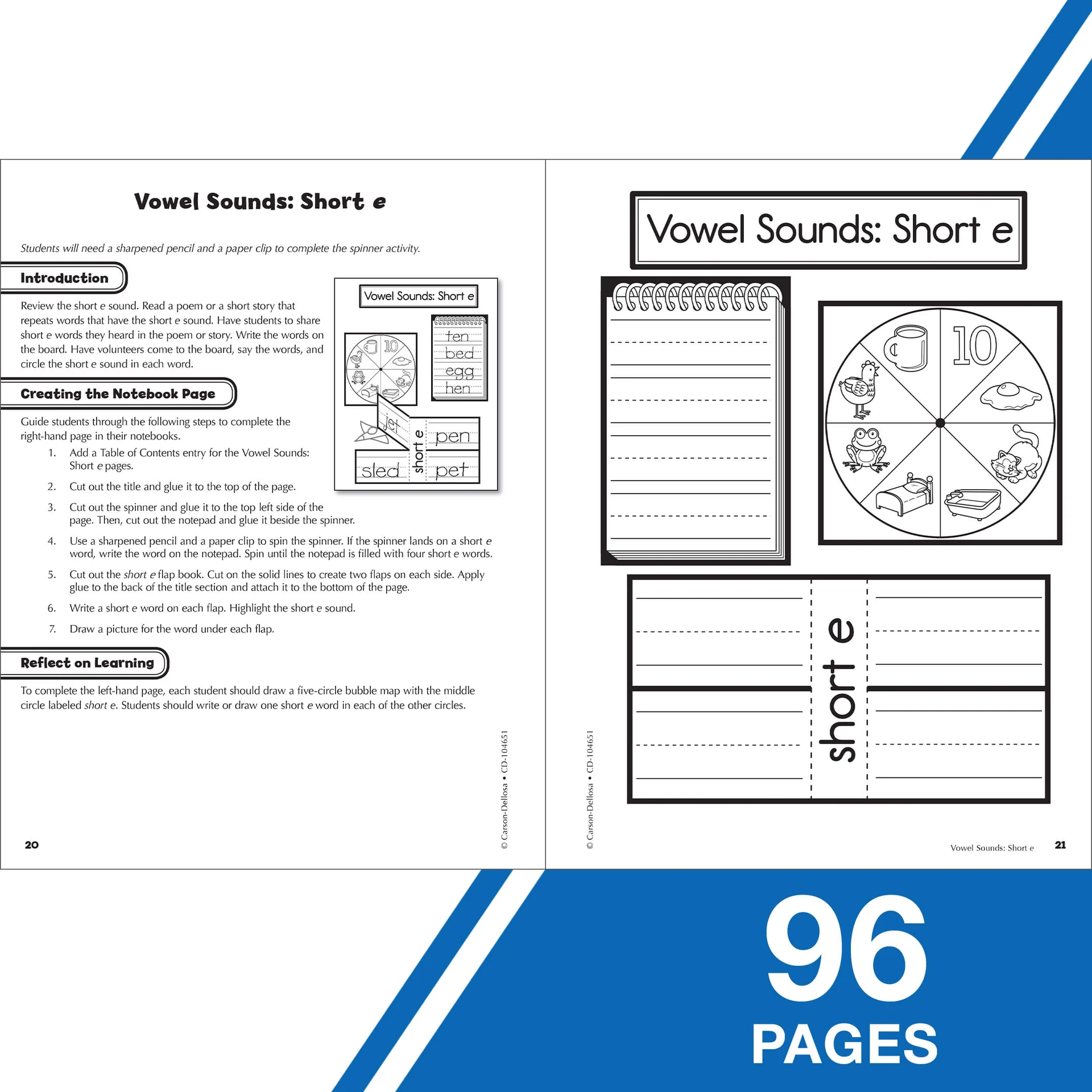 Grade K Interactive Notebooks: Language Arts Resource Book Paperback