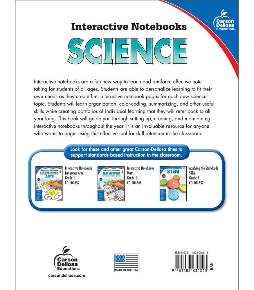 Grade 1 Interactive Notebooks: Science Resource Book Paperback