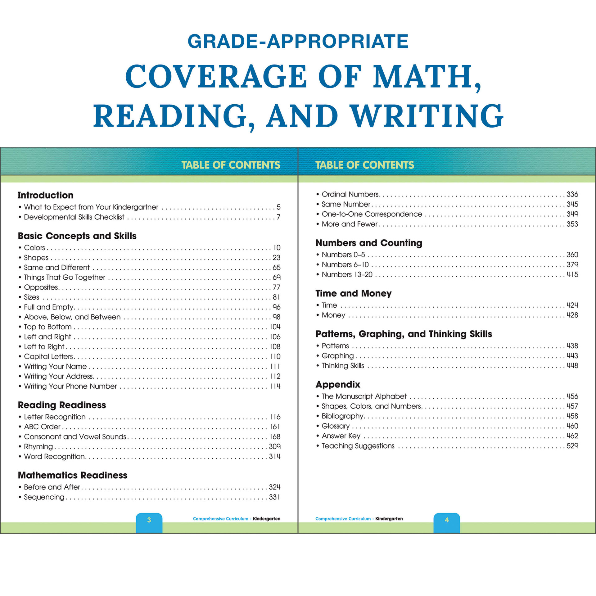 Grade K Comprehensive Curriculum of Basic Skills Workbook eBook