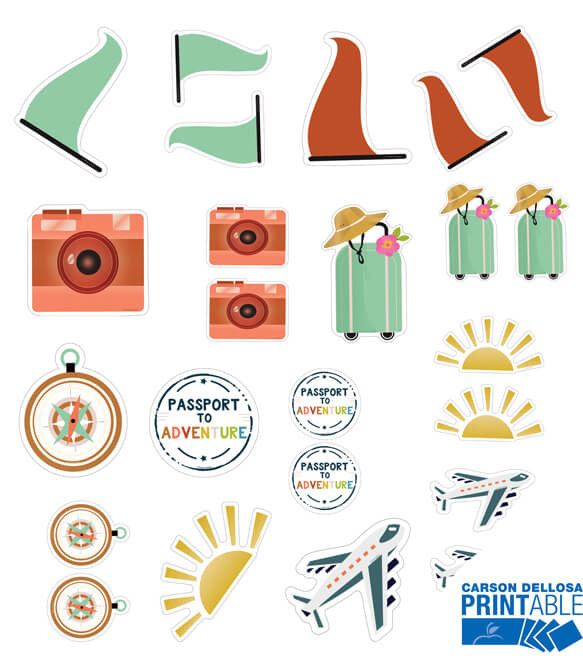 Let's Explore Variety Printable Cutouts