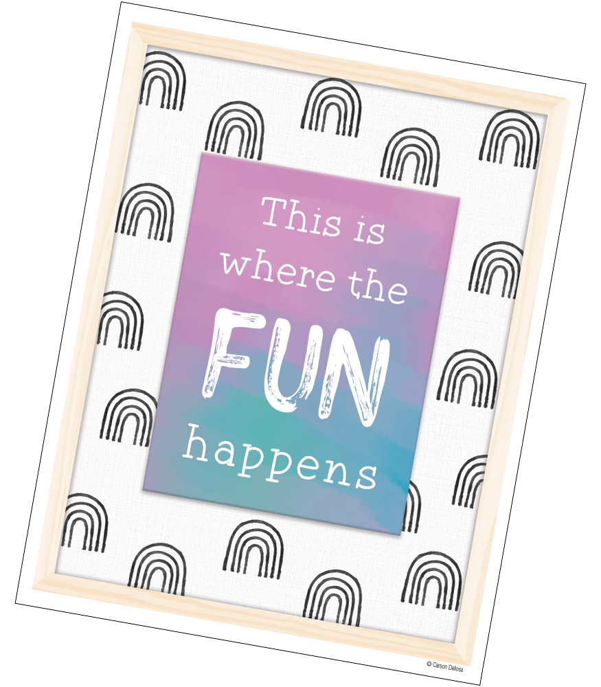 Motivationsposter Fürs Klassenzimmer – 12 Poster Mit Regenbogen-Design & Positiven Sprüchen