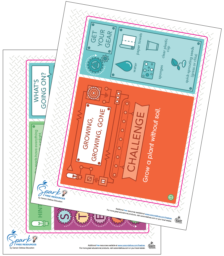 Growing, Growing, Gone STEM Challenge Free Activity | Carson Dellosa