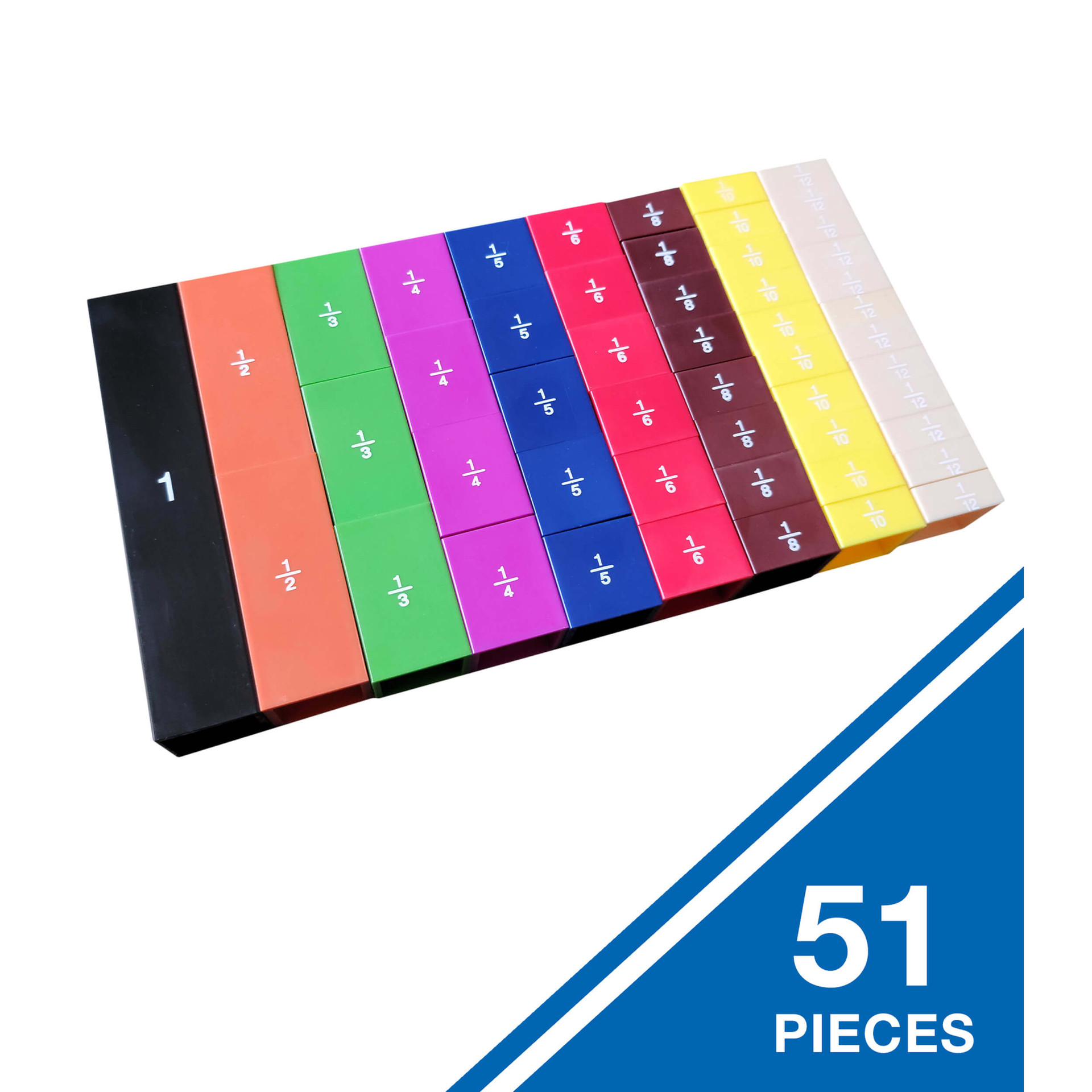 Grade 2-6 Fraction Stax® Set Math Manipulative