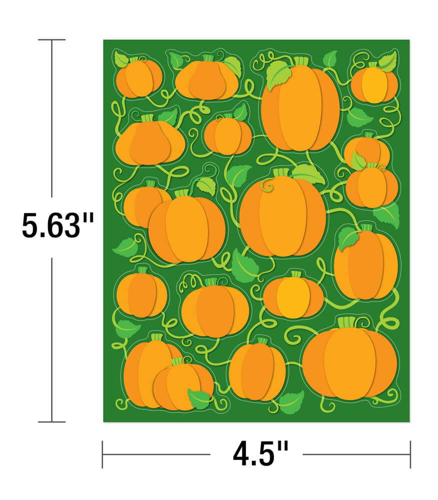 Pumpkins Shape Stickers