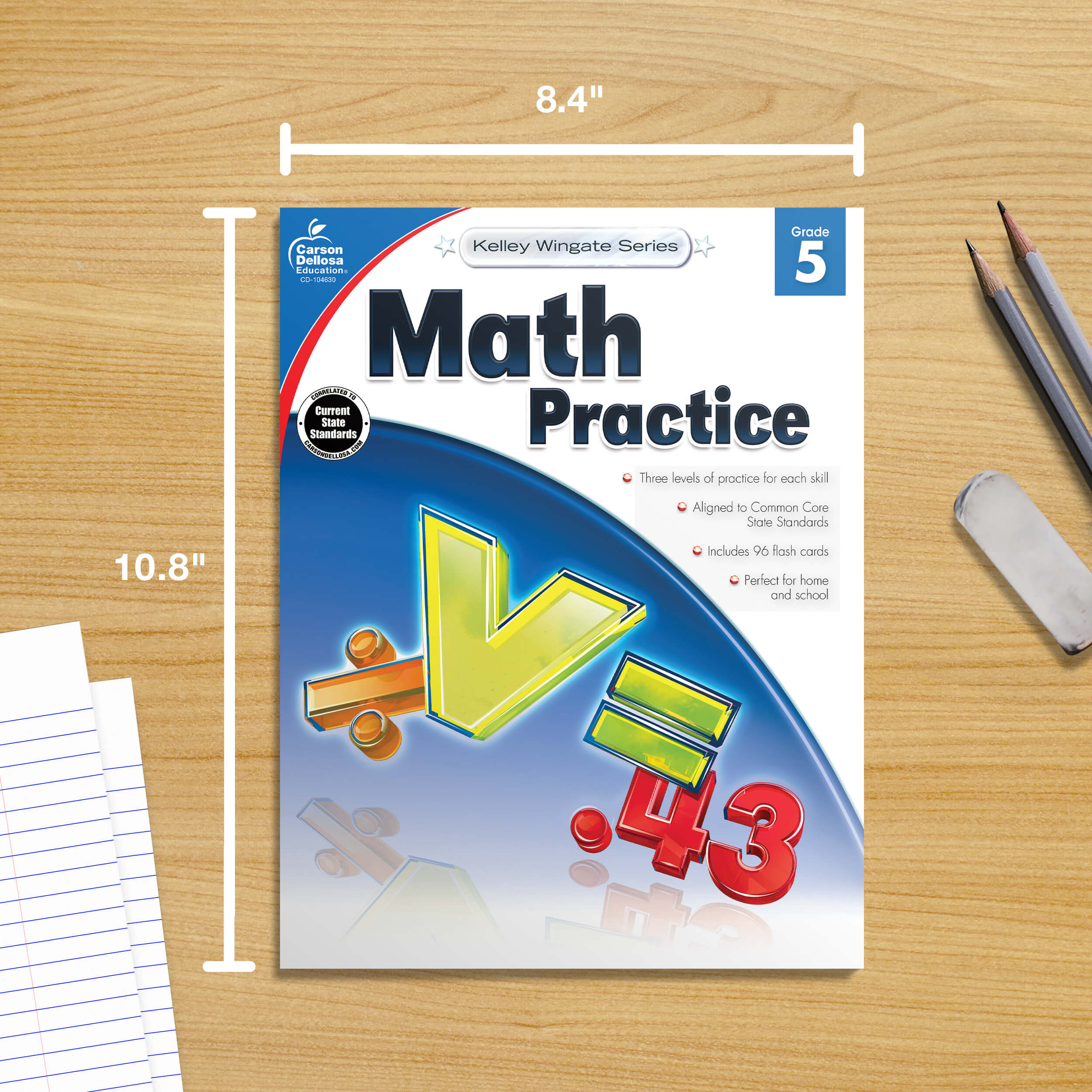 Grade 5 Kelley Wingate Math Practice Workbook Paperback