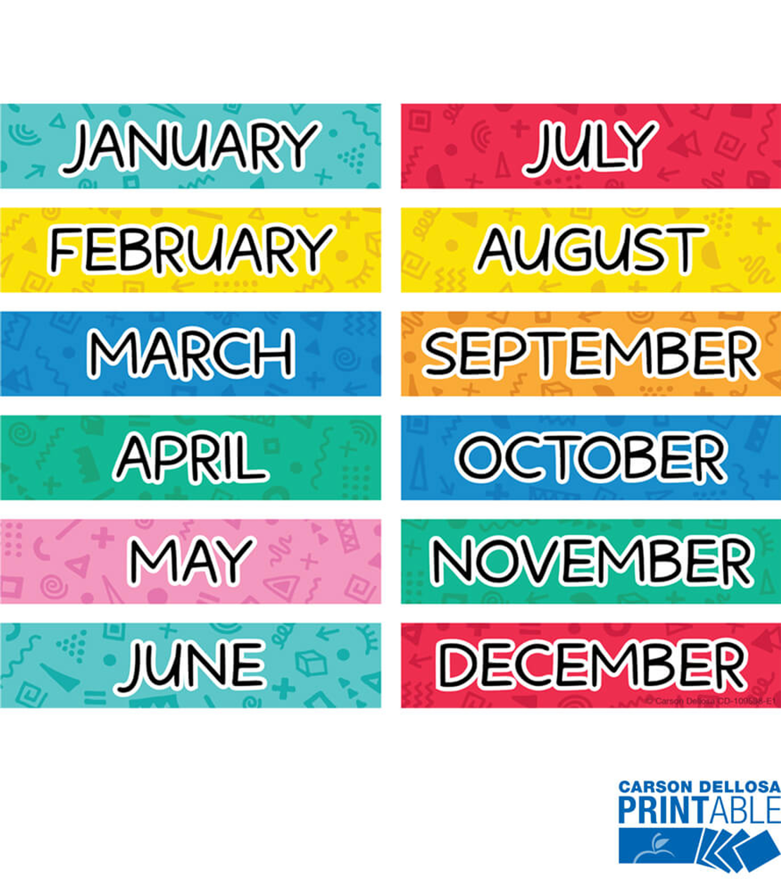 Happy Place Calendar Companion Printable Bulletin Board Set