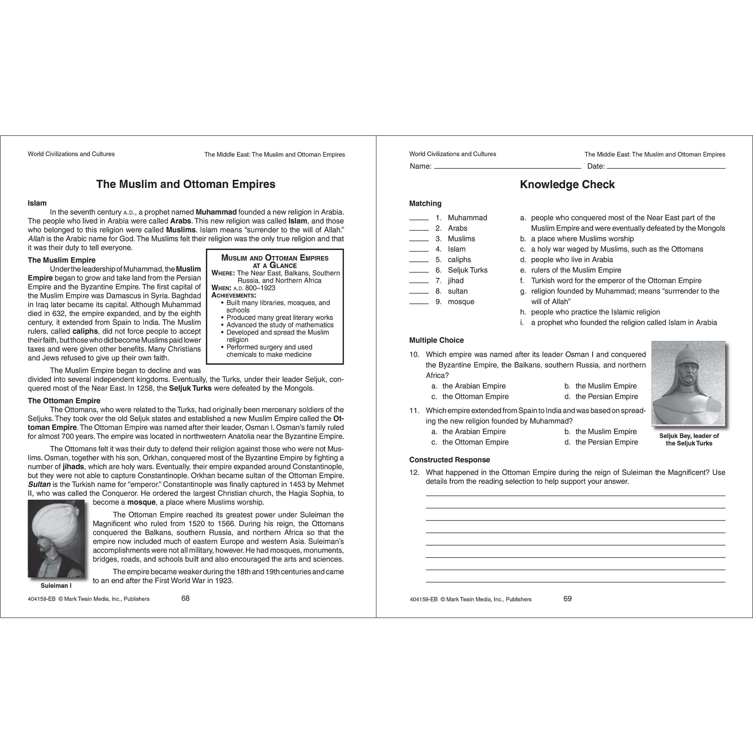 Grade 5-8 World Civilizations and Cultures Resource Book Paperback