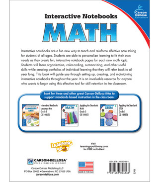 Grade 5 Interactive Notebooks: Math Resource Book eBook (PDF)