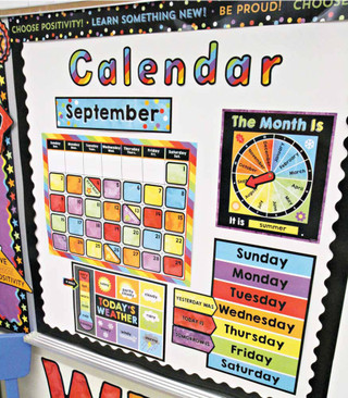 Celebrate Learning Calendar Bulletin Board Set