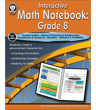 Grade 8 Interactive Math Notebook Resource Book eBook (PDF)