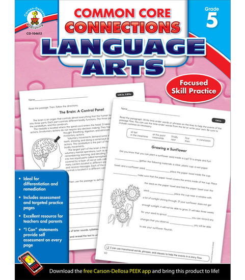 Common Core Connections Language Arts Workbook image