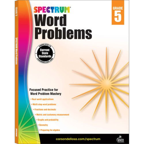 Spectrum Word Problems Workbook image