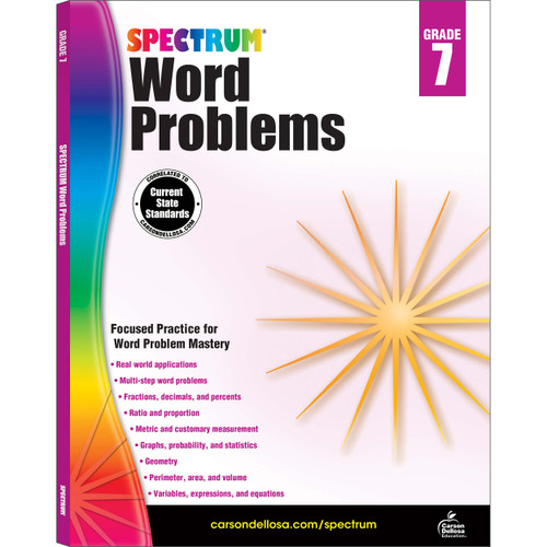 Spectrum Word Problems Workbook image