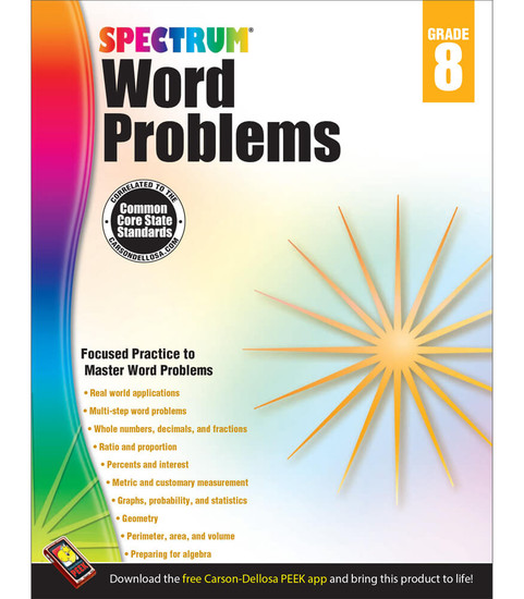 Spectrum Word Problems Workbook image