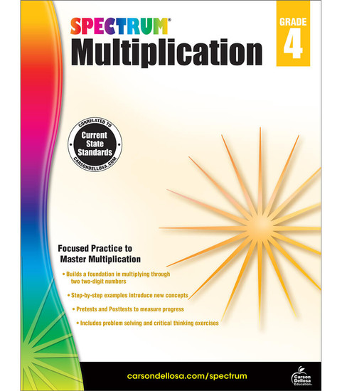 Spectrum Multiplication Workbook image